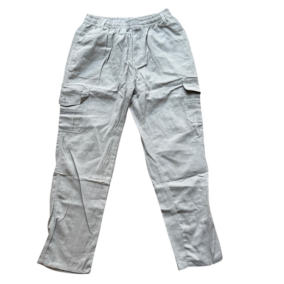 Men's Gray Cargo Pants size M light gray (New) - Picture 1 of 6
